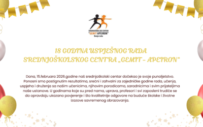 18 GODINA USPJEŠNOG RADA SREDNJOŠKOLSKOG CENTRA „GEMIT APEIRON“